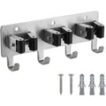 Auwork Stainless Steel Cleaning Tool Holder with 3 Grips and 4 Hooks 32 cm - Product view